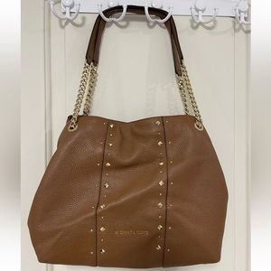 RARE Michael kors brown leather purse / Tote / Hobo Bag Great 4 Spring / Summer
